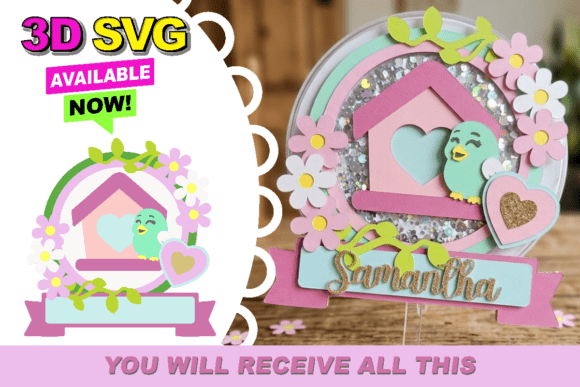 3D Bird Shaker Cake Toppers: Spring Design Guide