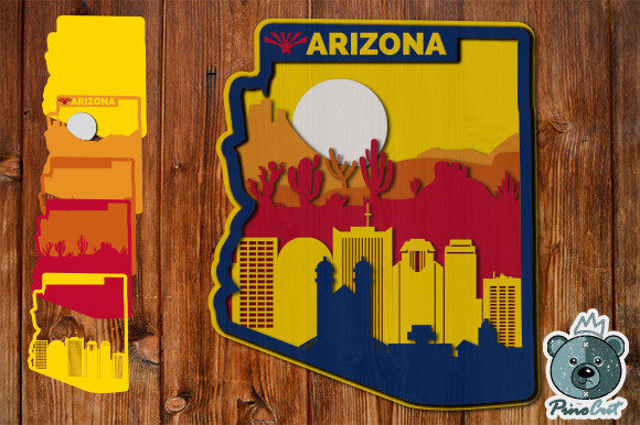 3D Layered Tropical Arizona: A Creative CNC Project for Plywood Enthusiasts