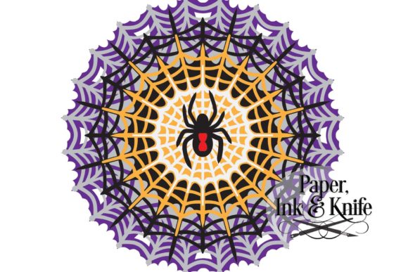 3D Spider Web Layered Papercut Template: A Creative and Practical Halloween Craft for All Occasions