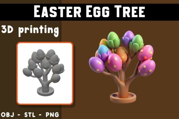 Bringing Fantasy to Life with the Easter Egg Tree 3D Model