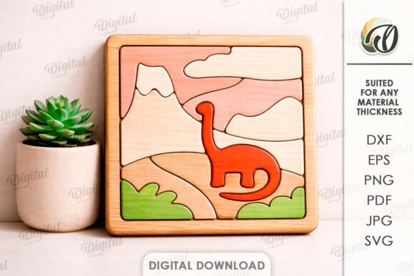 Bringing Prehistoric Life to Life: The 3D Mini Puzzle Decor Laser Cut Dinosaur