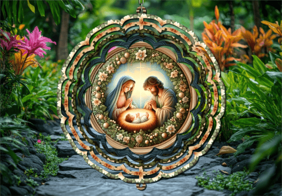 Bringing the Nativity to Life: The Jesus Manger Christmas 3D Wind Spinner