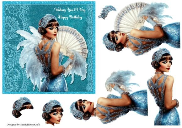 Bringing Vintage Glamour to Life with 3D Art Deco Lady 1