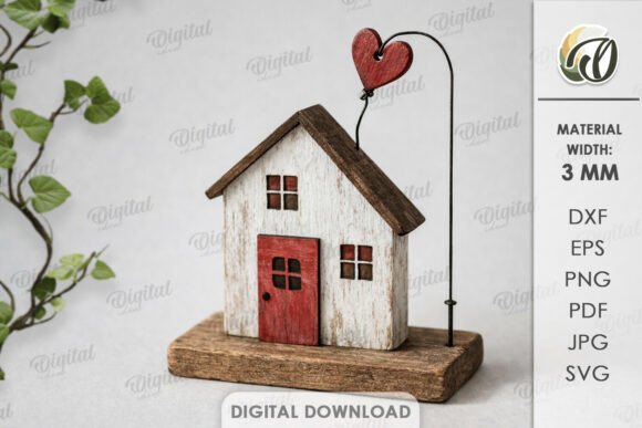 Crafting a 3D Driftwood House Laser Cut Design