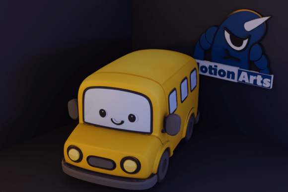 Cute School Bus STL for Easy 3D Print