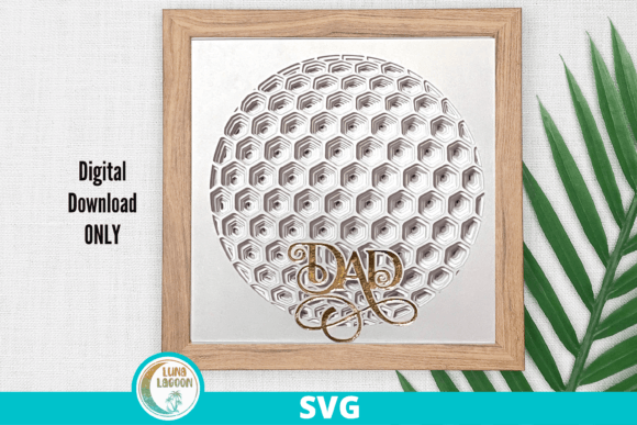 Dad Golf Ball 3D SVG: A Unique Handmade Gift for the Golf Enthusiast