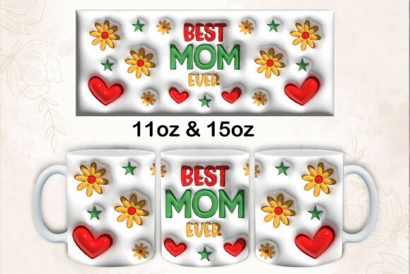 Elevate Your Mother's Day Gifts with 3D Inflated Mug Designs