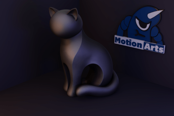 Elevate Your Space with a Minimalist Kitten 3D Model for 3D Printing