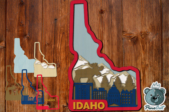 Idaho, 3D Layered Tropical Idaho