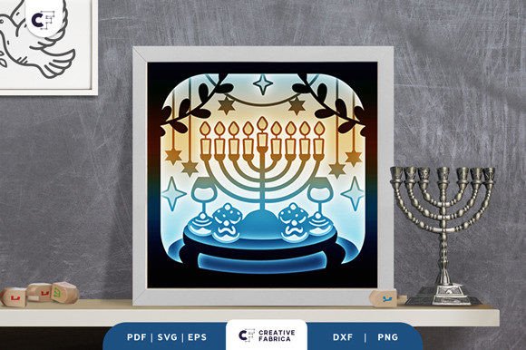 Menorah 3D Shadow Box SVG: A Creative and Meaningful Crafting Project