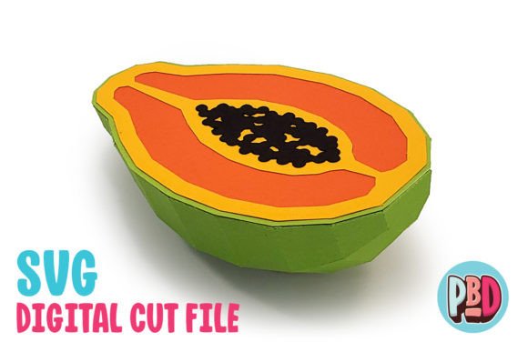Papaya 3D Papercraft: A Creative and Versatile Design for Any Occasion