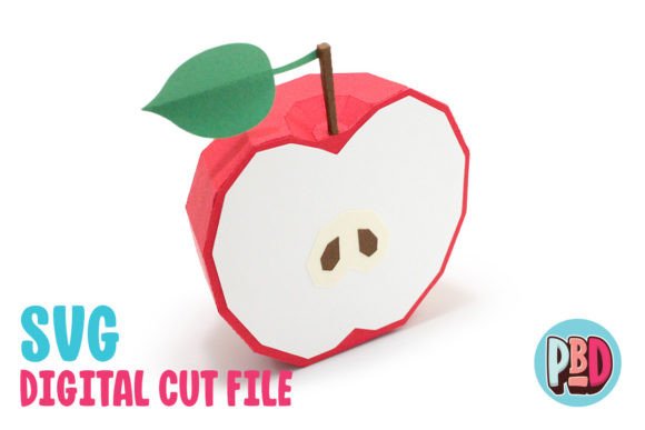 Sliced Apple 3D Papercraft: A Creative Addition to Any Space